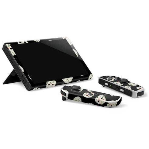 Warner Bros Friday the 13th Jason Voorhees Pattern Nintendo Switch OLED (2021) Skin